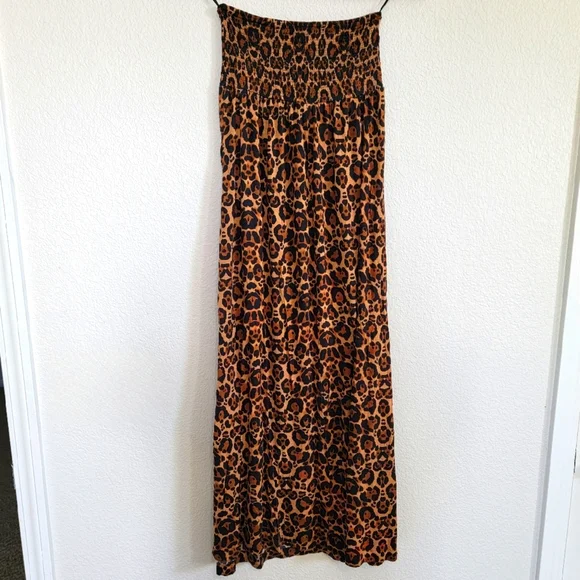 chinese dress ladies H&M Cheetah Print Maxi Dress | Gently Used main image 0